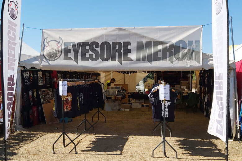 Eyesore Merch Stall