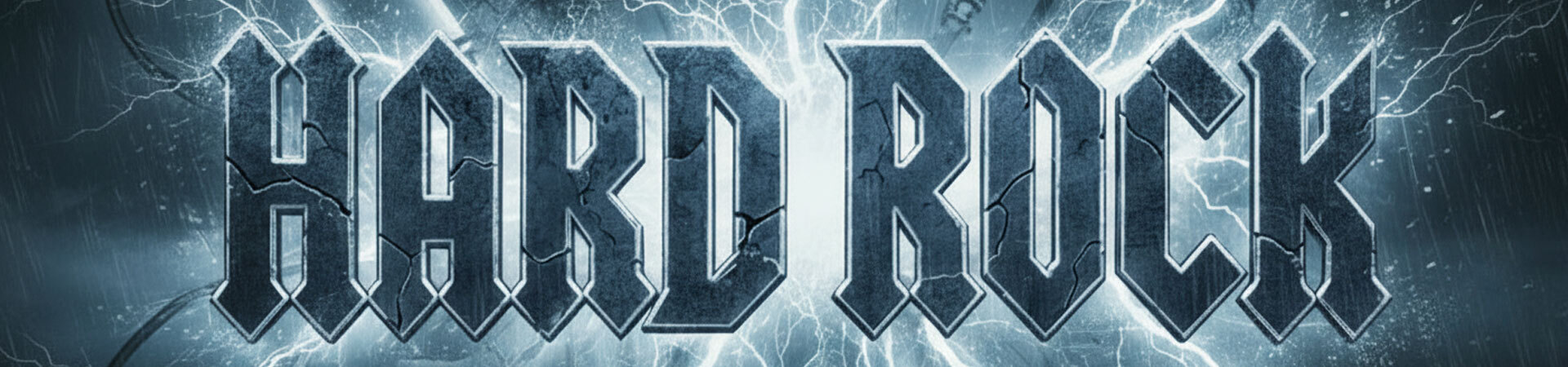 High octane, high voltage, Hard Rock logo banner