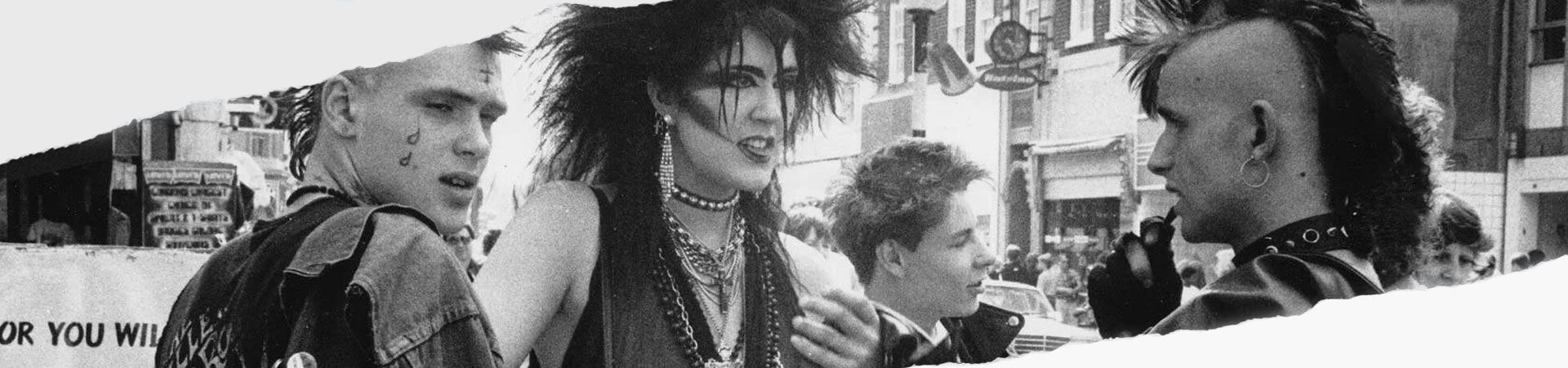A bunch of Punks hanging around